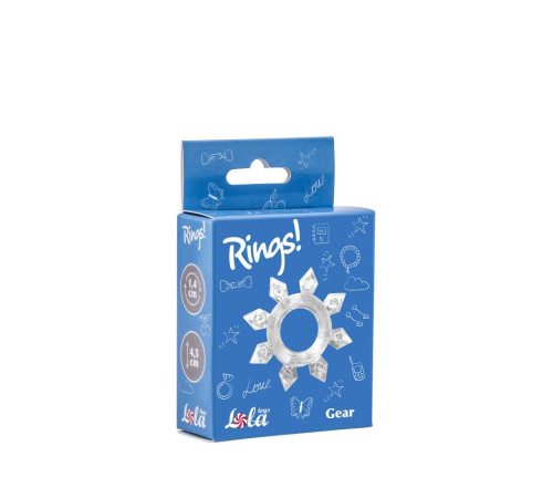 Прозрачное эрекционное кольцо Rings Gear