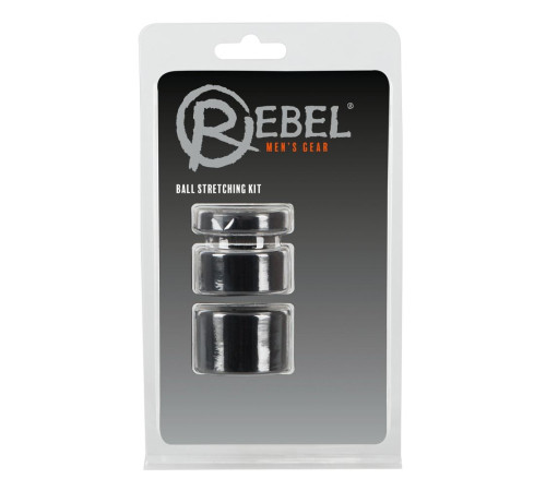 Набор из 3 колец для утяжки мошонки Rebel Ball Stretching Kit