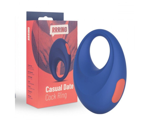 Заказать Синее эрекционное кольцо RRRING Casual Date Cock Ring Заказать Синее эрекционное кольцо RRRING Casual Date Cock Ring