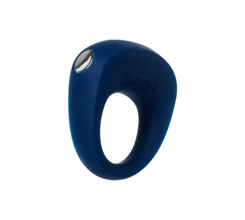 Синее эрекционное кольцо на пенис Satisfyer Power Ring
