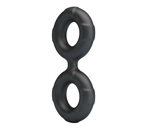 Черное двойное эрекционное кольцо Radwan