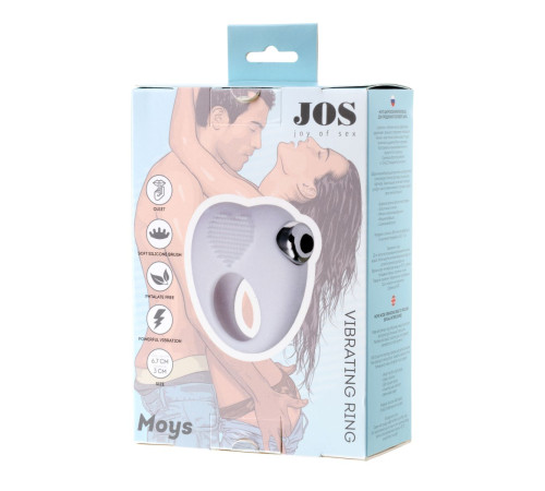 Белое виброкольцо для продления полового акта JOS MOYS
