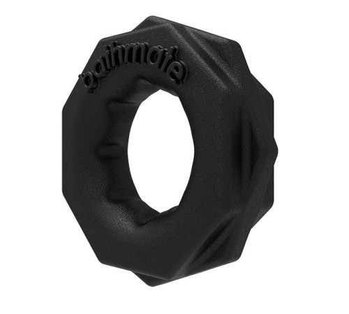 Чёрное эрекционное кольцо Spartan