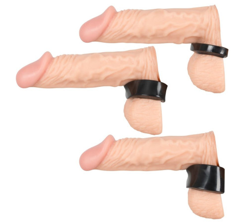 Набор из 3 колец для утяжки мошонки Rebel Ball Stretching Kit