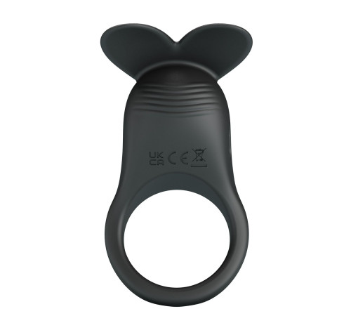 Черное перезаряжаемое виброкольцо Carlton