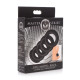 Заказать Комплект из 5 черных эрекционных колец для мошонки Ring Master Custom Ball Stretcher Kit