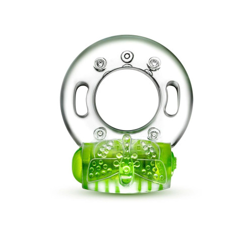 Зеленое эрекционное виброкольцо Arouser Vibrating C-Ring