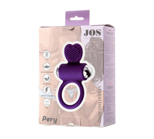 Фиолетовое виброкольцо с ресничками JOS PERY