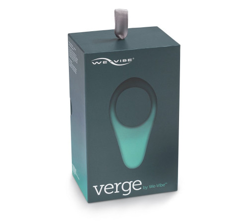Чёрное эрекционное виброкольцо We-vibe Verge