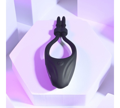 Черное эрекционное вибролассо Perfect Fit