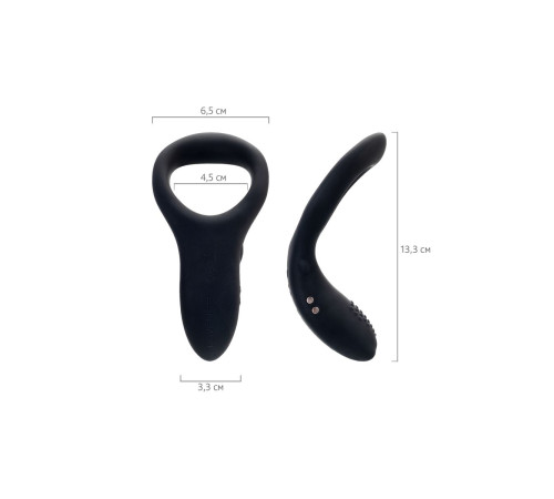 Черное эрекционное кольцо Lovense Diamo