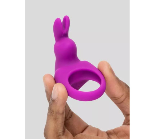 Фиолетовое эрекционное виброкольцо Happy Rabbit Cock Ring Kit
