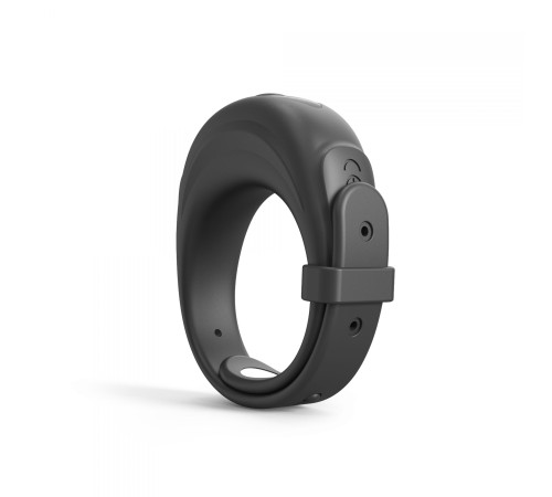 Черное эрекционное виброкольцо Fit Vibe Ring