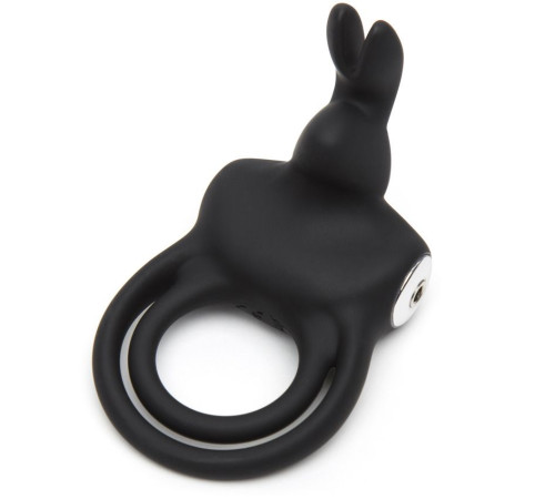 Черное эрекционное виброкольцо Happy Rabbit Cock Ring