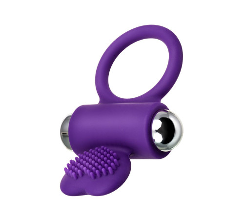 Фиолетовое виброкольцо с ресничками JOS PERY