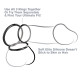 Заказать Набор из трех черных эрекционных колец Silicone 3-Ring Stamina Set