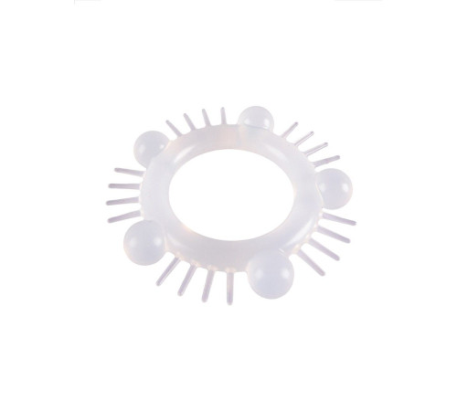 Эластичное эрекционное кольцо с шишечками и шипами