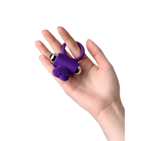 Фиолетовое виброкольцо с ресничками JOS PERY