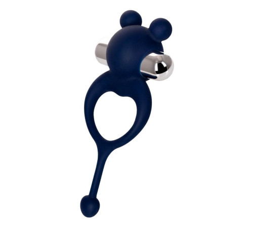 Синее виброкольцо с хвостиком JOS MICKEY
