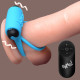 Заказать Голубое эрекционное виброкольцо 28X Remote Control Vibrating Cock Ring Bullet