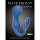 Заказать Синее эрекционное кольцо с анальной пробкой Double Pleasure Anal Plug