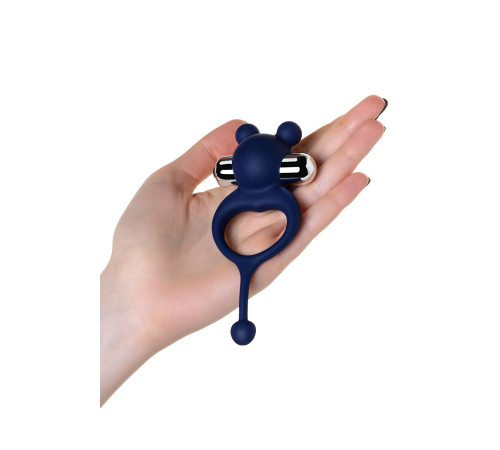 Синее виброкольцо с хвостиком JOS MICKEY