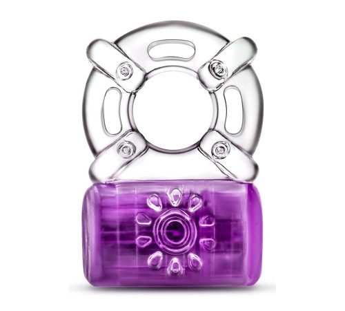 Фиолетовое эрекционное виброкольцо One Night Stand Vibrating C-Ring