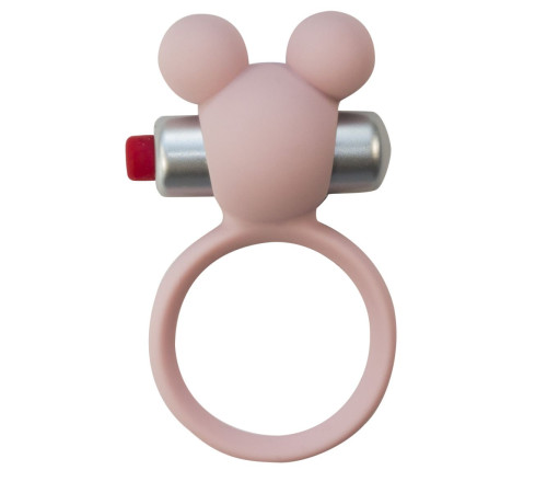 Розовое эрекционное виброколечко Emotions Minnie Light pink