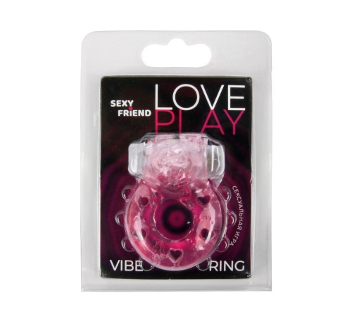 Розовое эрекционное виброкольцо в форме зайчика