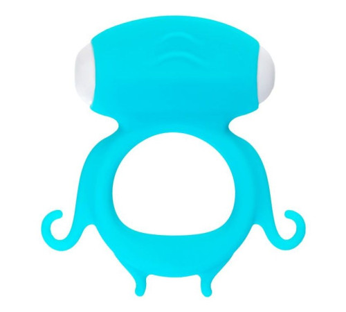 Голубое виброкольцо на пенис Sair