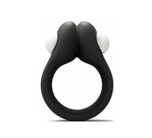 Черное эрекционное кольцо Zippy Vibrating Ring With Bullet