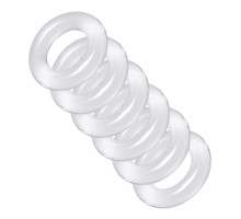Комплект из 6 прозрачных эрекционных колец Ring Master Custom Ball Stretcher Kit