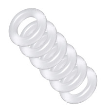 Комплект из 6 прозрачных эрекционных колец Ring Master Custom Ball Stretcher Kit
