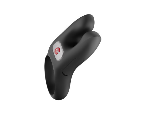 Черное эрекционное виброкольцо Nos