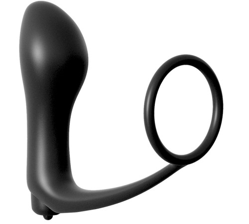 Анальная пробка с вибрацией с эрекционным кольцом Ass-Gasm Cockring Vibrating Plug Анальная пробка с вибрацией с эрекционным кольцом Ass-Gasm Cockring Vibrating Plug