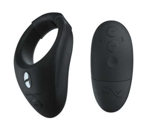 Черное эрекционное кольцо для ношения We-Vibe Bond