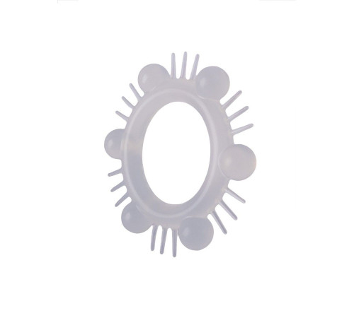 Эластичное эрекционное кольцо с шипиками и шариками