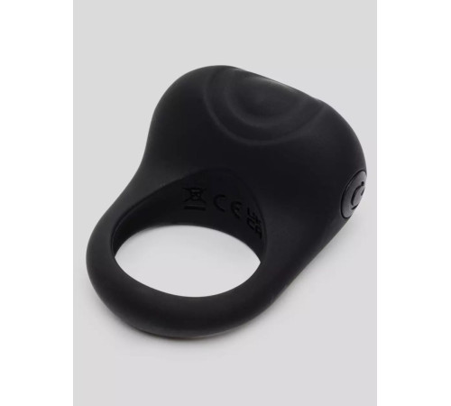 Черное эрекционное виброкольцо Sensation Rechargeable Vibrating Love Ring