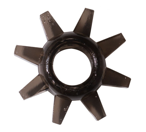 Чёрное эрекционное кольцо Rings Cogweel