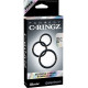 Заказать Набор из трех черных эрекционных колец Silicone 3-Ring Stamina Set