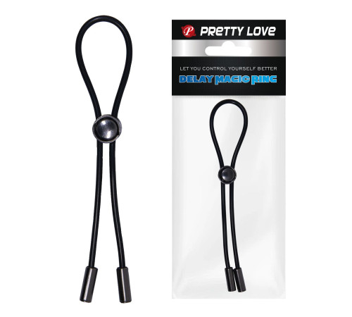 Черное эрекционное лассо