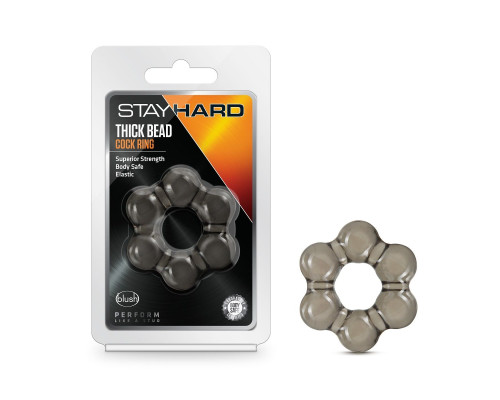 Заказать Дымчатое эрекционное кольцо Stay Hard Thick Bead Cock Ring Заказать Дымчатое эрекционное кольцо Stay Hard Thick Bead Cock Ring