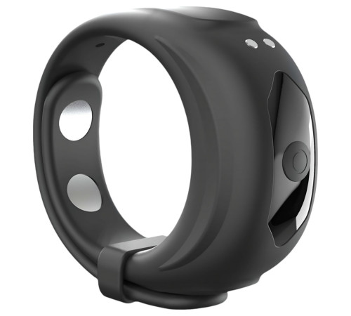 Черное эрекционное виброкольцо Fit Vibe Ring