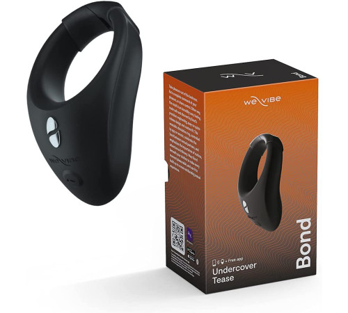 Черное эрекционное кольцо для ношения We-Vibe Bond