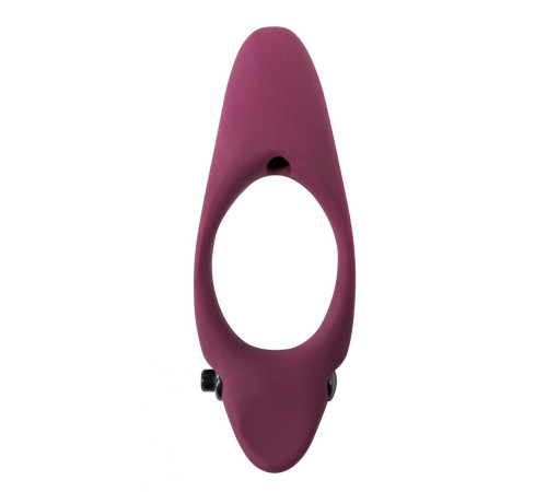 Бордовое эрекционное виброкольцо Stardust