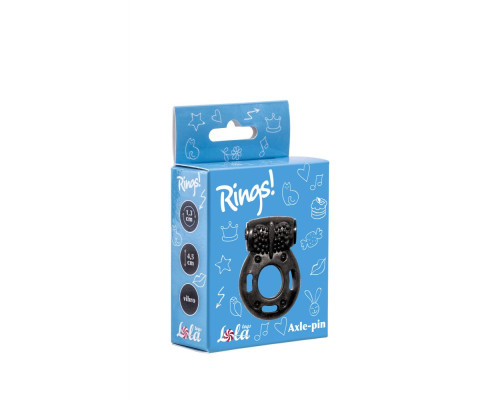 Заказать Черное эрекционное кольцо с вибрацией Rings Axle-pin