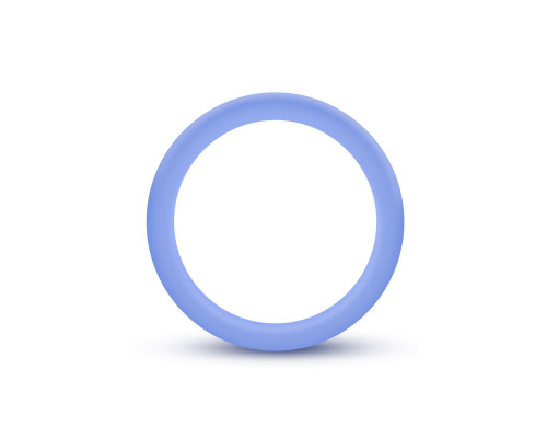 Заказать Голубое люминесцентное кольцо Silicone Glo Cock Ring
