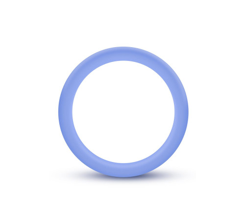 Голубое люминесцентное кольцо Silicone Glo Cock Ring Голубое люминесцентное кольцо Silicone Glo Cock Ring