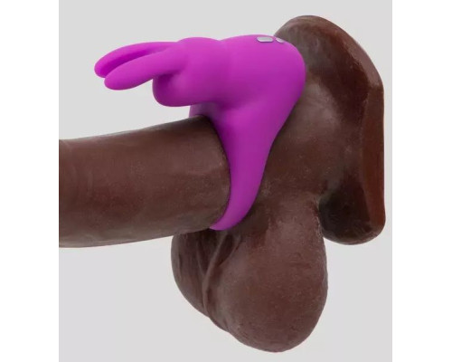 Заказать Фиолетовое эрекционное виброкольцо Happy Rabbit Cock Ring Kit