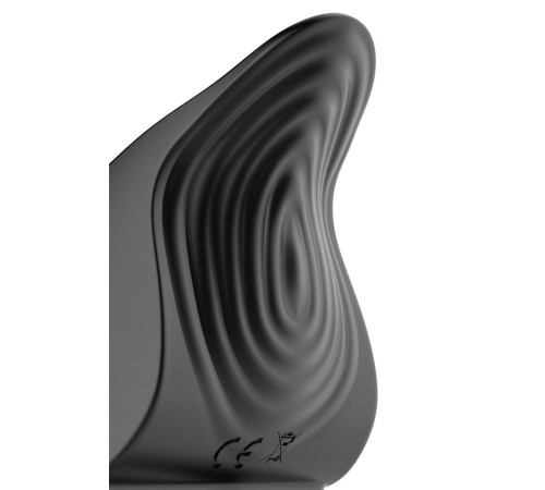 Черное эрекционное виброкольцо Vibro Lust Ring